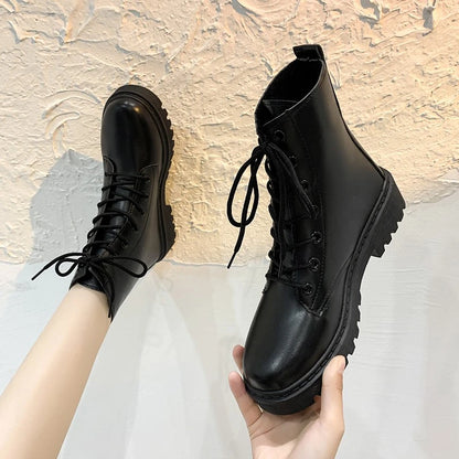 Cross-strap Plus Velvet Warm Casual Short Boots