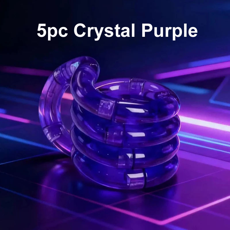 1/3/5pcs Deformable Rope Crystal Twist Rope Pressure Stress Relief Toys