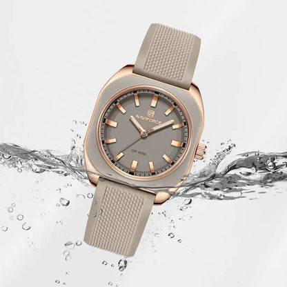 DANA Elegant Polygon Quartz Silicone Watch