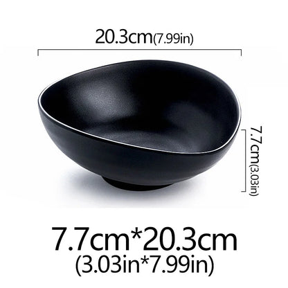Frosted Melamine Ramen Bowl Imitation Porcelain