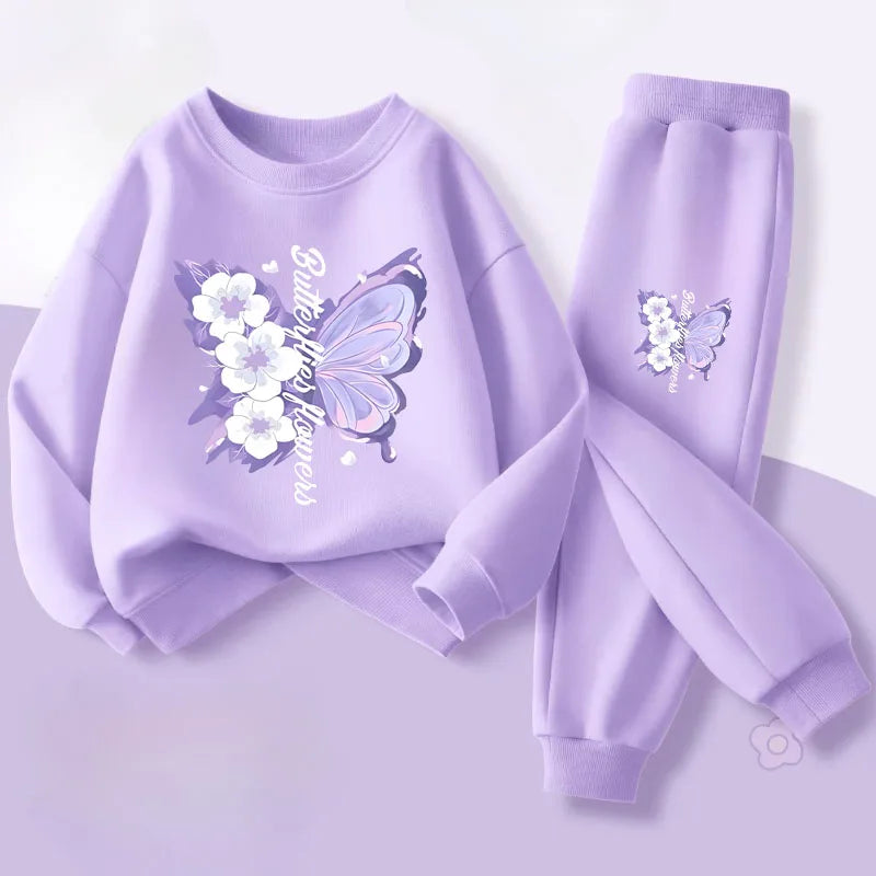 Spring Long Sleeved Top Long Pants Two Piece Sets