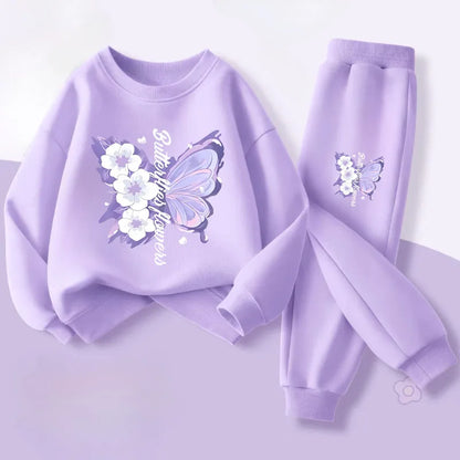 Spring Long Sleeved Top Long Pants Two Piece Sets