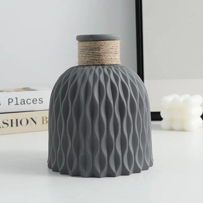 1PC Water Ripple Plastic Vase Wave Flower Pot