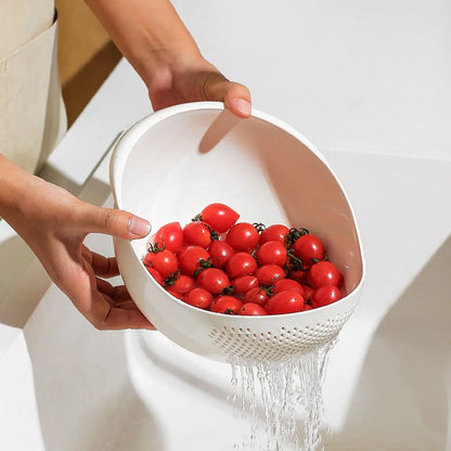 1/3pcs- Colander Rice Bowl Drain Basket