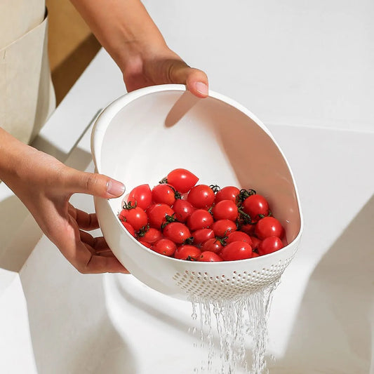 1/3pcs- Colander Rice Bowl Drain Basket