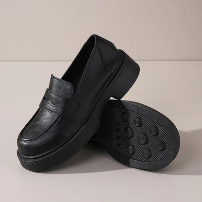 Retro British Style Thick-Soled Casual Shoes