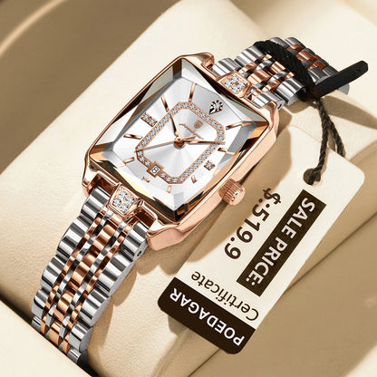 Luxury Rectangle Waterproof Quartz Watches