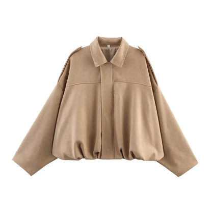 Bomber Jackets Long Sleeve Loose Coats