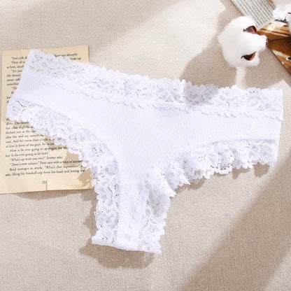 Perspective Lace Panties Sexy Low Rise Brazilian G-String Lingerie