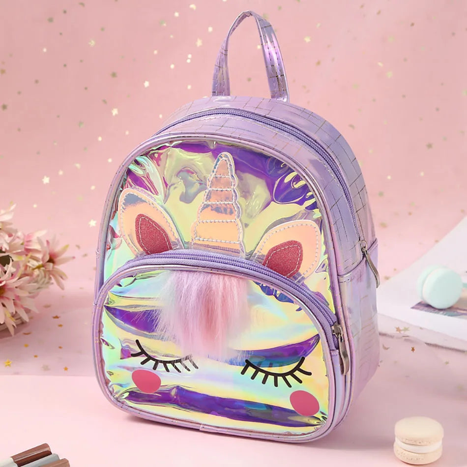 Cartoon School Book Bag Cute 3D Fur Backpacks