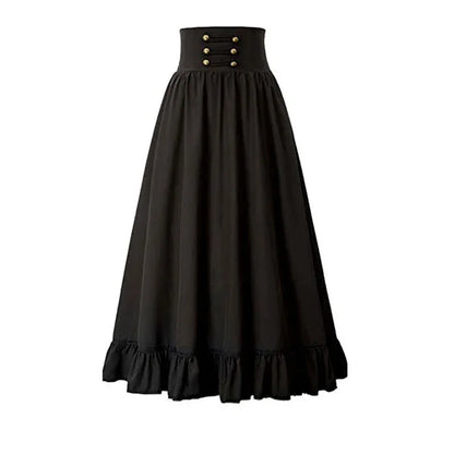 Maxi High Waist Ruffled Skirts