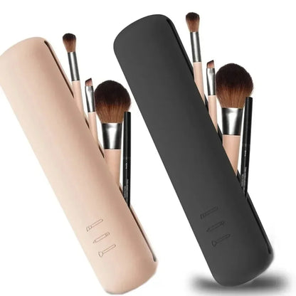 Travel Makeup Brush Holder Silicone Brushes Bag