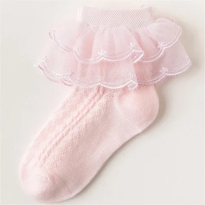 Baby White Lace Cotton Soft Socks
