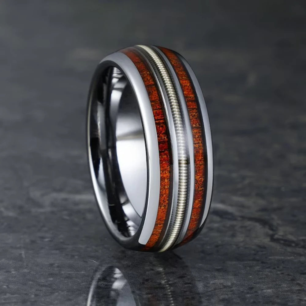 Black Stainless Steel Guitar String Rings