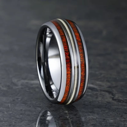 Black Stainless Steel Guitar String Rings