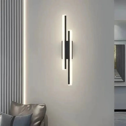 LED Bedroom Wall Lamp Wall Sconces Copper Line Pipe