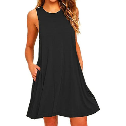 Casual Tank Pockets Dress
