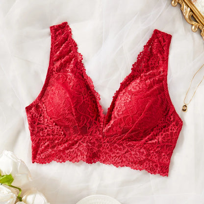 Backless Cami Vest Tank Beautiful Back Sexy Lace Plus Size Bra