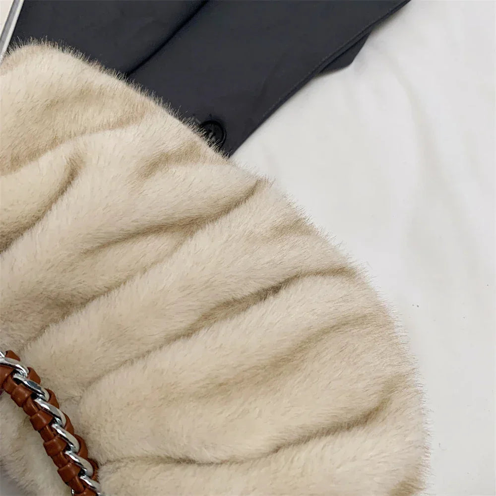 Faux Fur Shoulder Bags