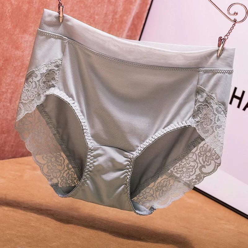High Waist Lace Plus Size Panties
