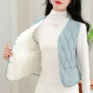 Cotton V-neck Sleeveless Vest