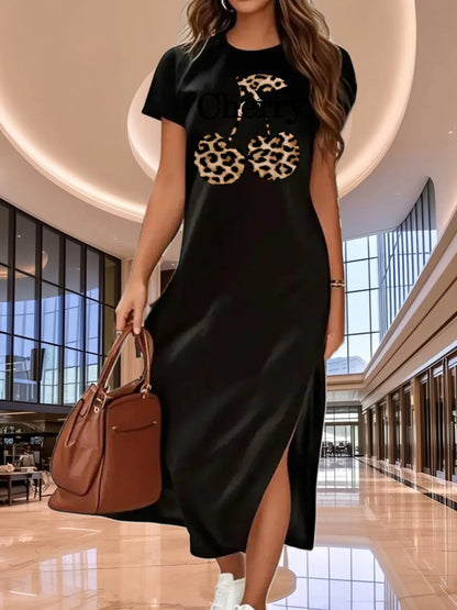 Short sleeved T-shirt long dress