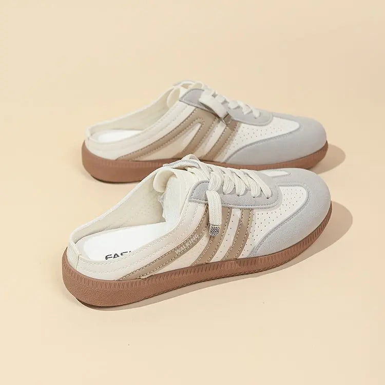 Elegant Round Head Sexy Breathable Half Slippers Shoes