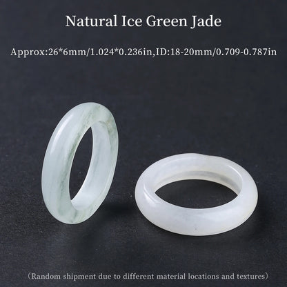 1 Pc Natural Crystal Stone Energy Healing Ring