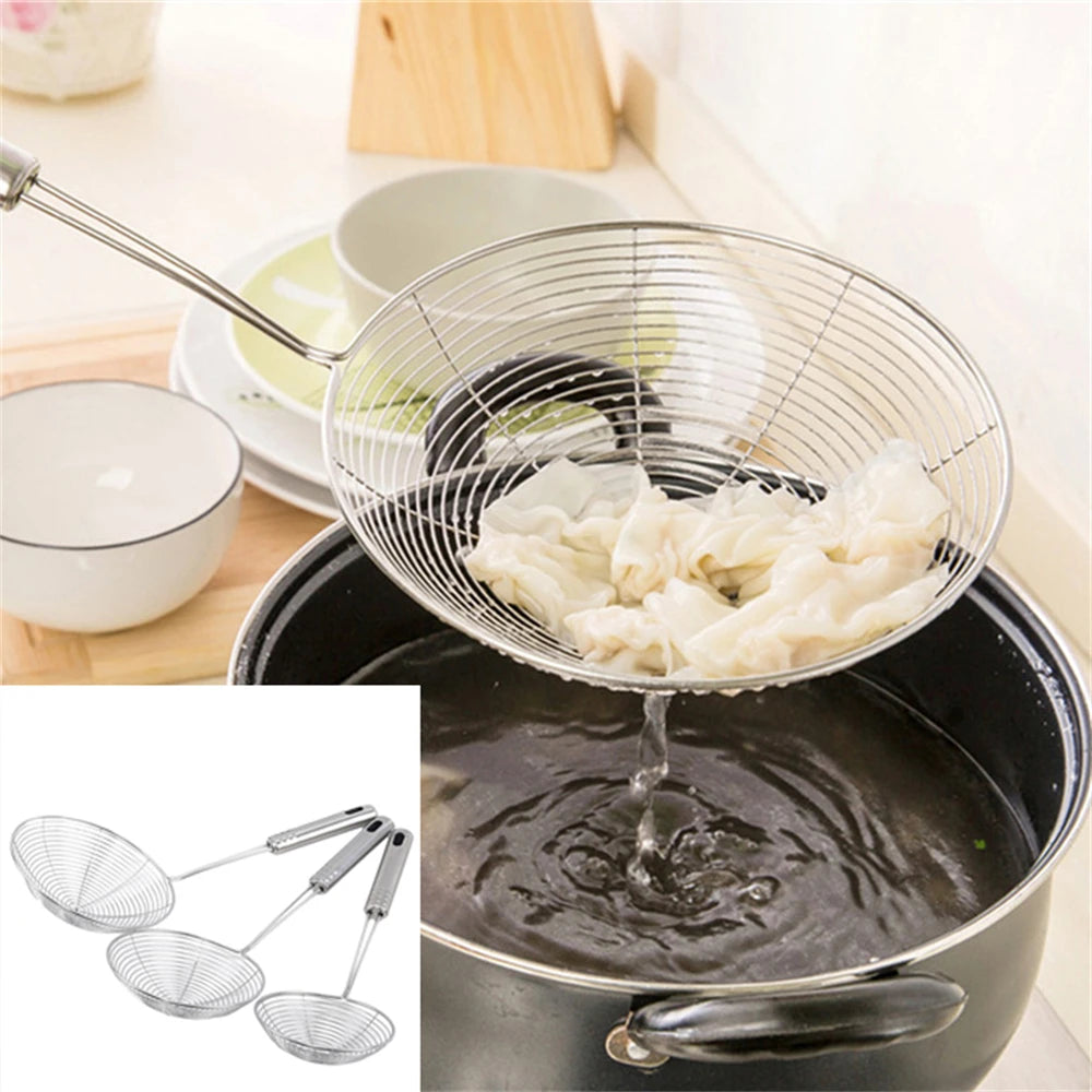 Stainless Steel Fine Mesh Skimmer Spoon