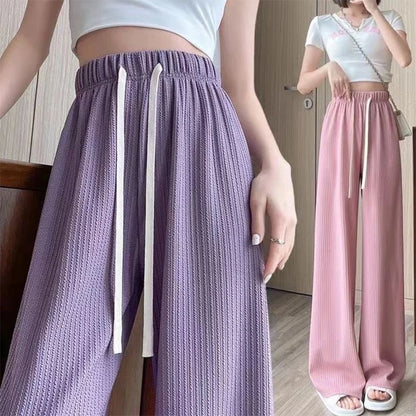 Casual Straight Sporty Wide Leg Pants