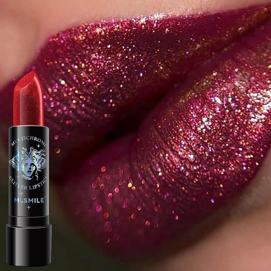 Glitter Lipstick Waterproof Diamond Pearlescent Metallic