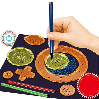 27Pcs Geometry Spirograph Drawing Stencil Painting Set