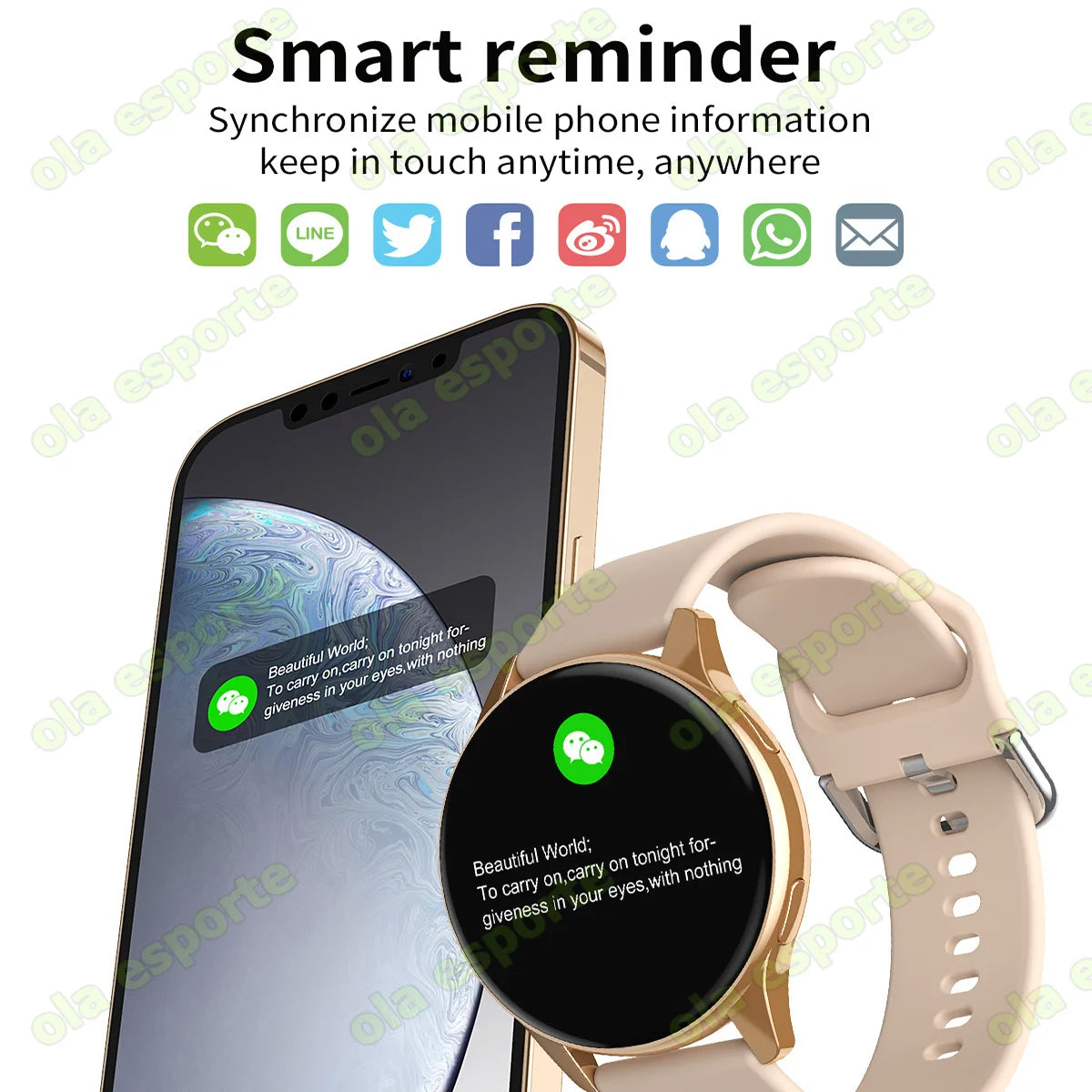 Smartwatch 6 Health Monitoring Waterproof Voice Assistant Sport Watch