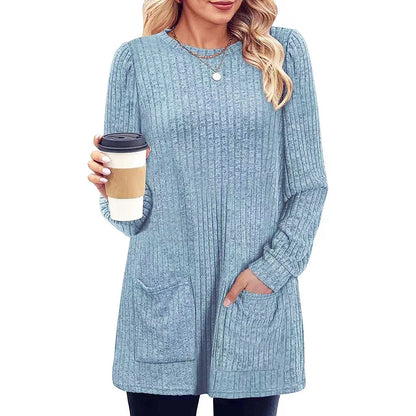 Mid-length pit strip sweater