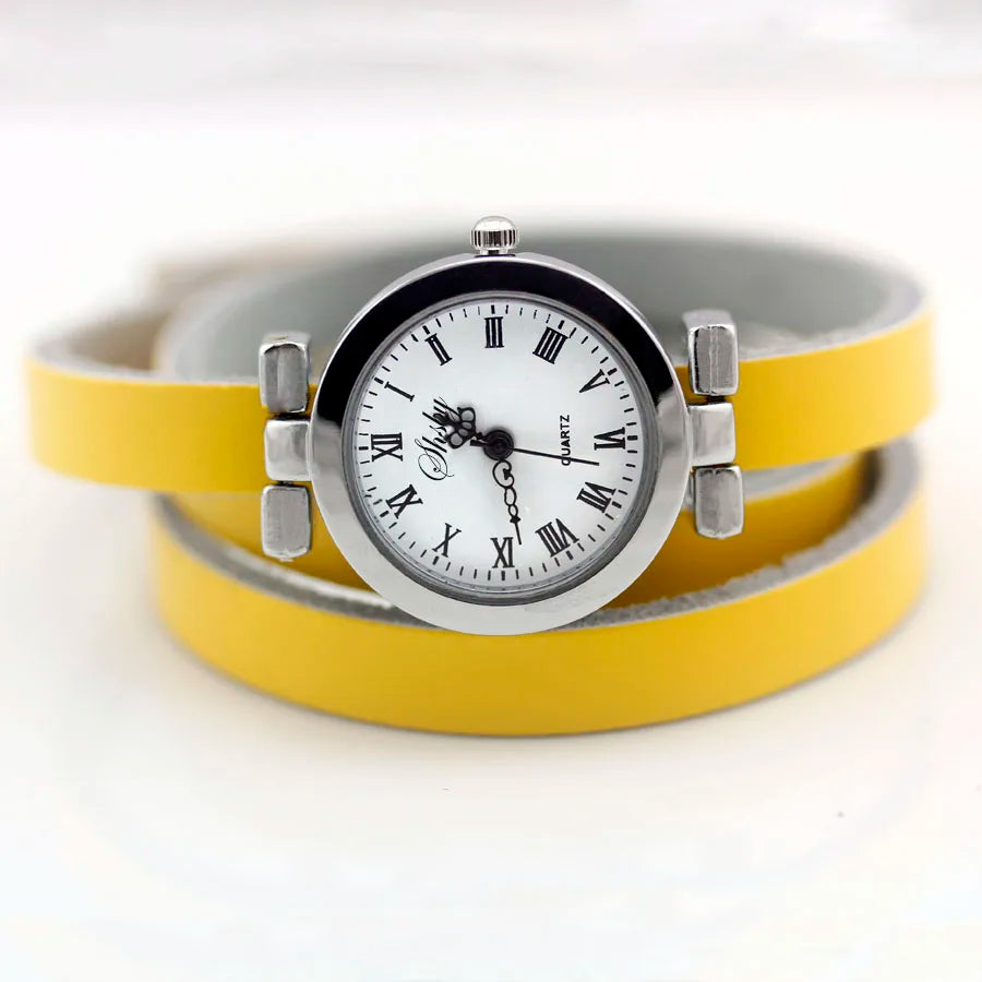 Long Leather ROMA Vintage Watch