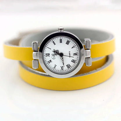 Long Leather ROMA Vintage Watch