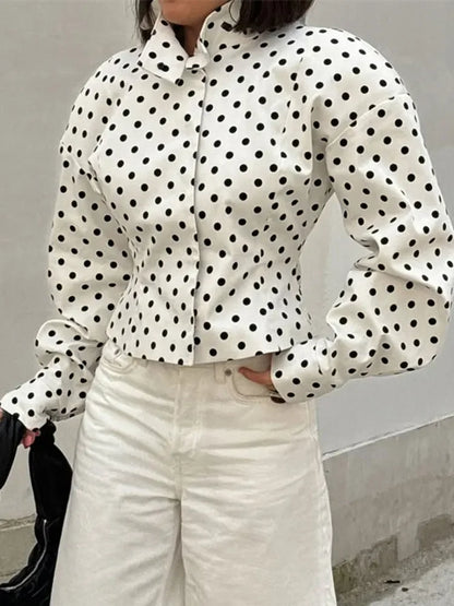 Long Sleeve Patchwork Shirts Coat Set