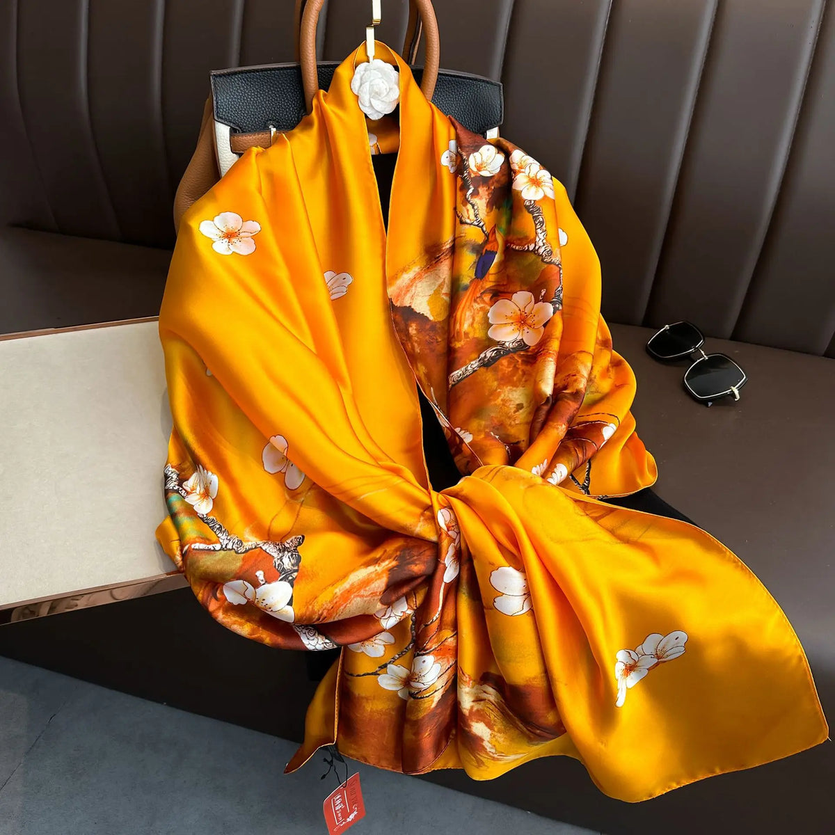 Luxury Silk 180X90CM Long Scarf Popular Silk Headscarf  Shawl