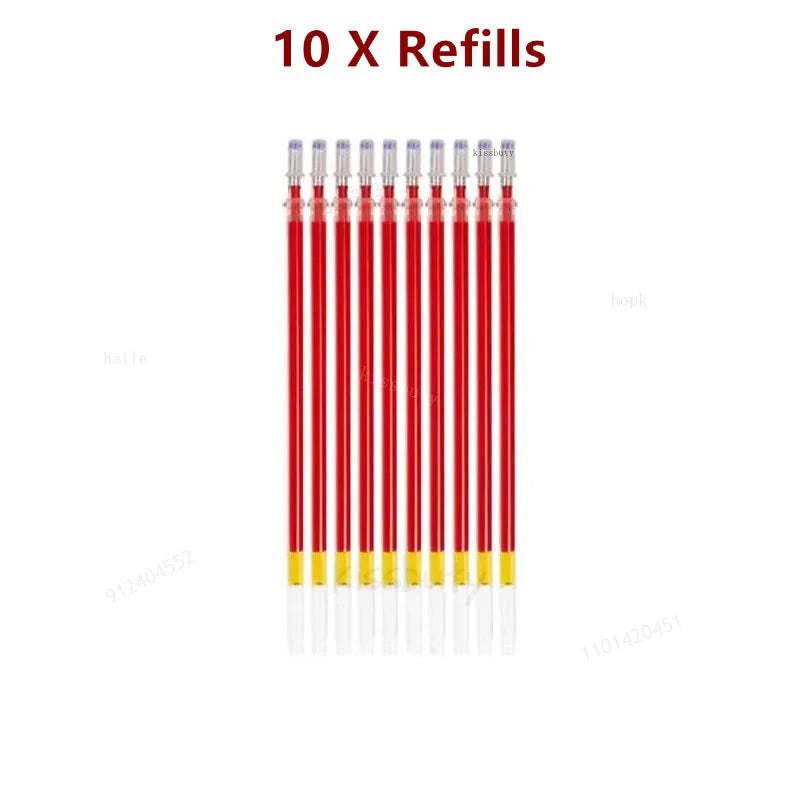 10/12/20/22Pcs Gel Pen Black/Blue ink 0.38/0.5/0.7mm Stationery