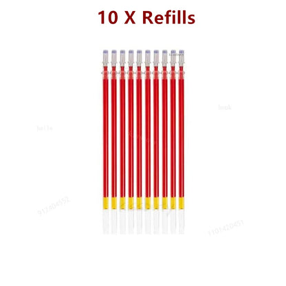 10/12/20/22Pcs Gel Pen Black/Blue ink 0.38/0.5/0.7mm Stationery