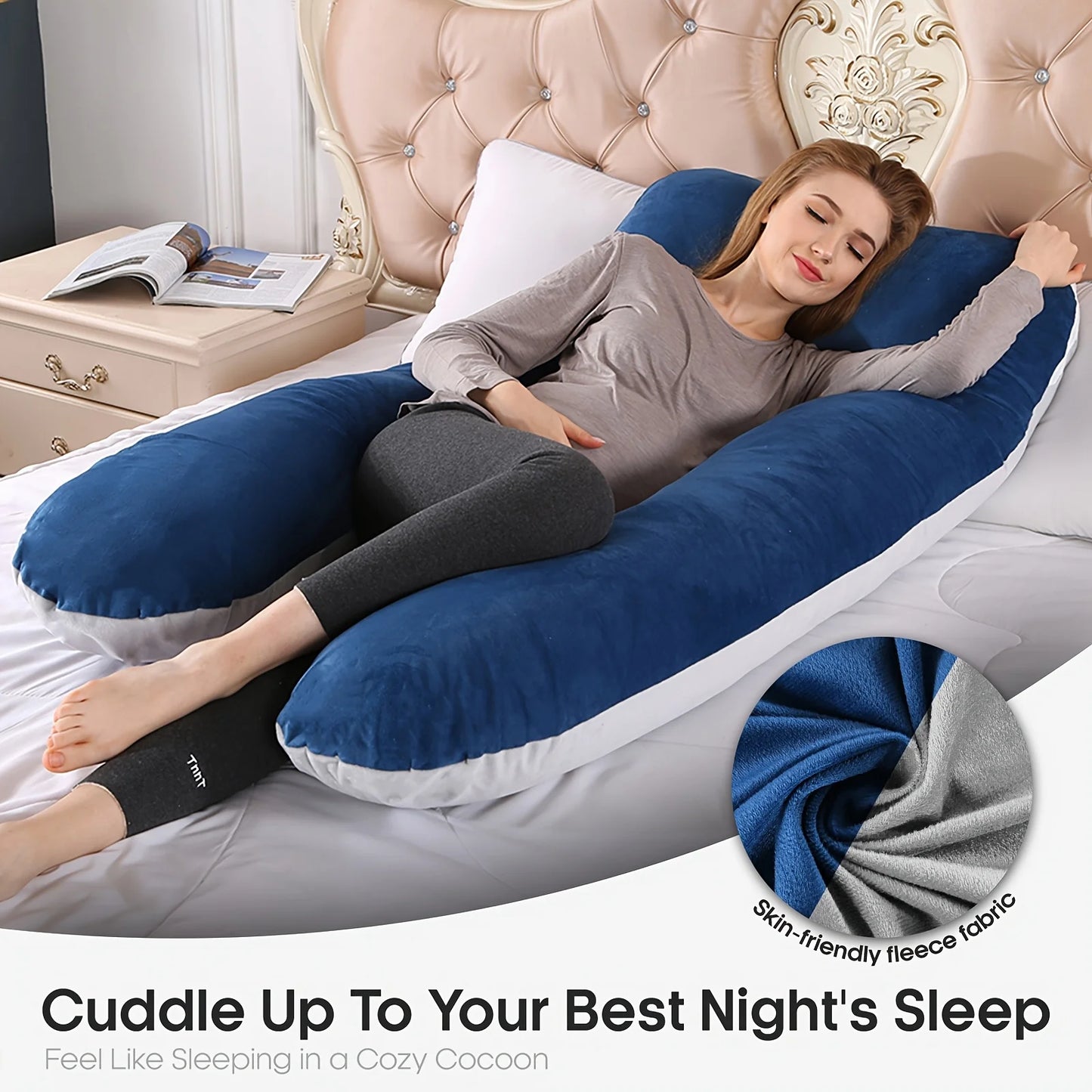 U Shape Pillow for Neck and Back Support Maternity Pregnancy