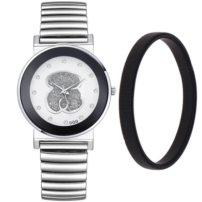 Luxury Bear Diamond Quartz Stretch Creative Watches