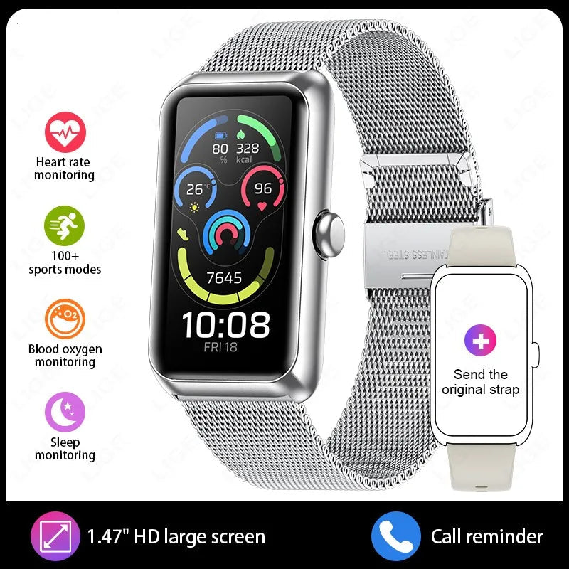 Fitness Tracker Watches with Heart Rate Monitor Sleep Tracker IP68 Waterproof Pedometer 1.47" Smart Watch