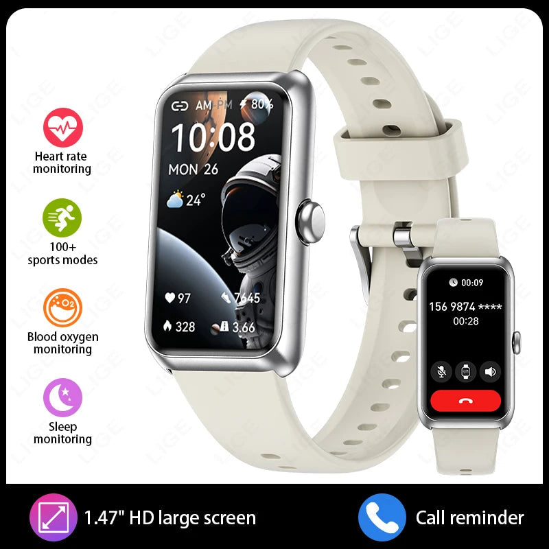 Fitness Tracker Watches with Heart Rate Monitor Sleep Tracker IP68 Waterproof Pedometer 1.47" Smart Watch