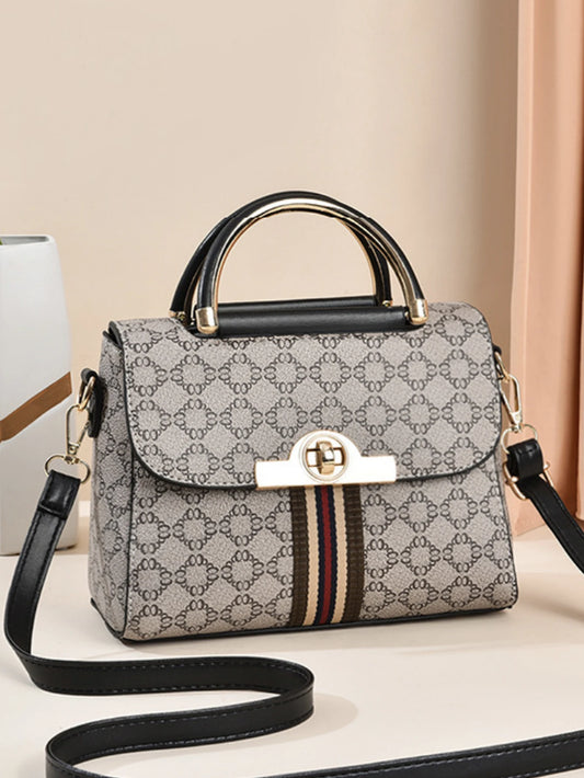 DANA geometric printed decorative handbag