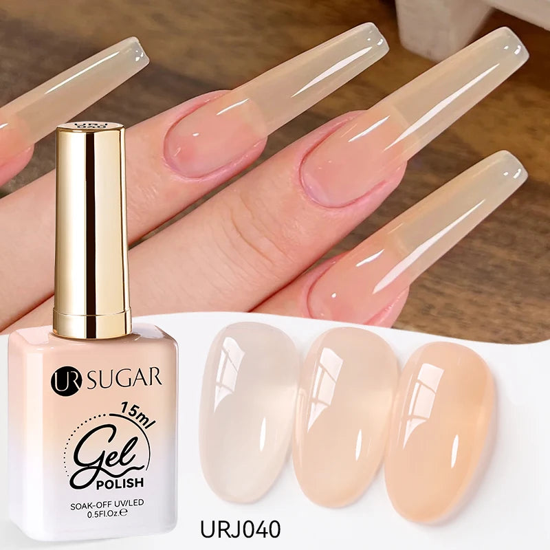 SUGAR Jelly Milky White Translucent Gel Polish