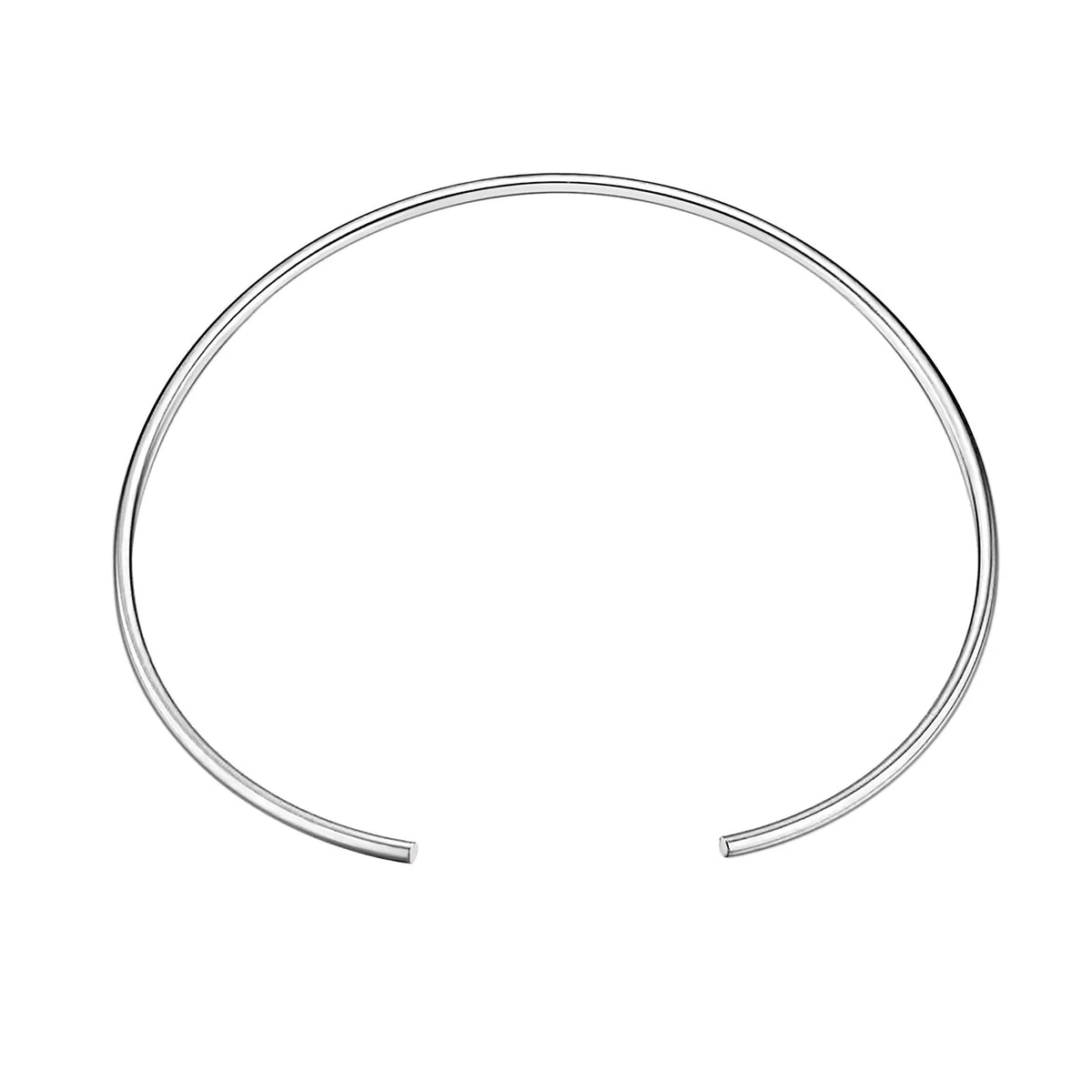 Stainless Steel Chocker Collar Open Neck Cuff Torques Minimalist Necklace