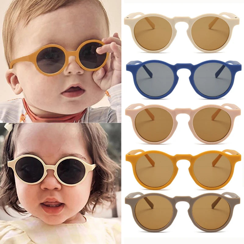 Frosted Round Outdoor Sun Protection Sunglasses