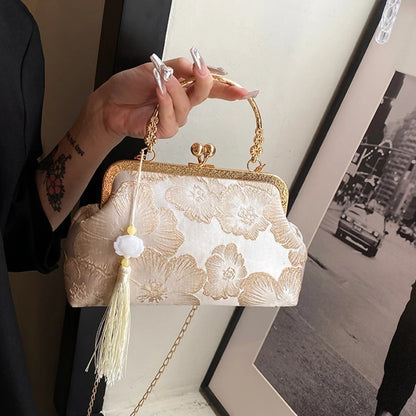 Chinese Style Shoulder Elegant Handbag Retro Small Square Bag
