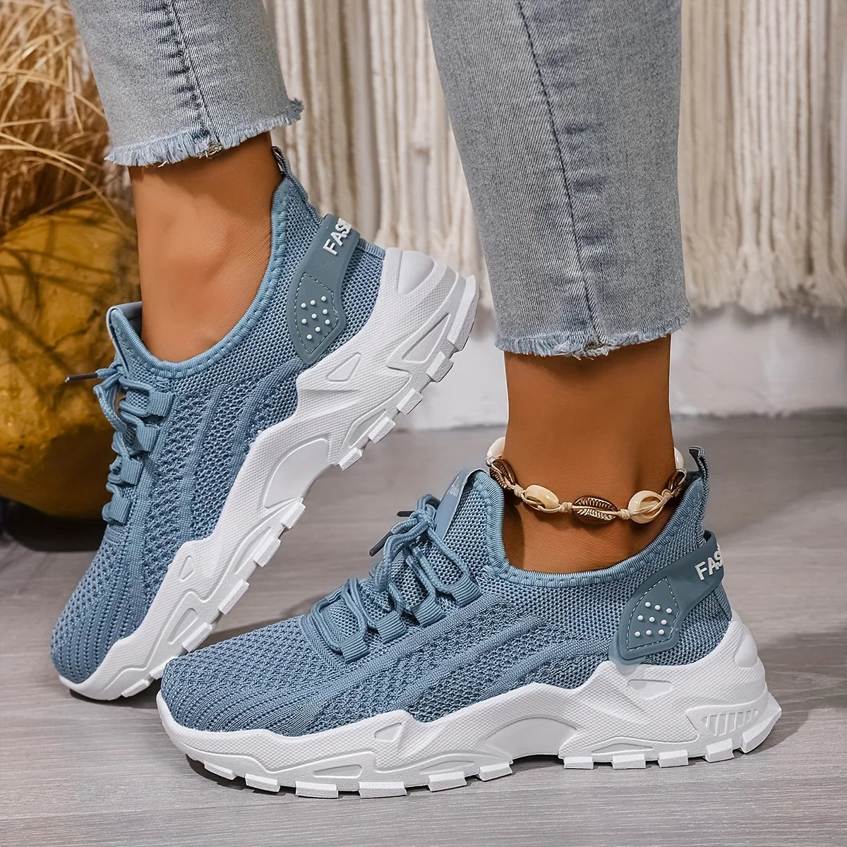 Breathable Knit Walking Sneakers